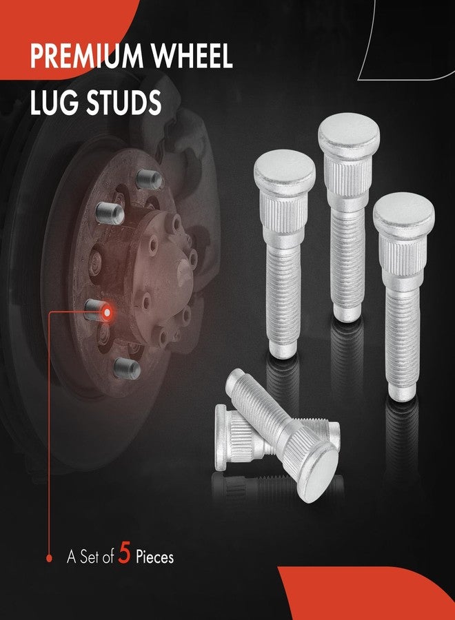 A-Premium 1/2 inch-20 Wheel Studs Compatible with Jeep Grand Cherokee 2002-2010 Wrangler 2007-2017 Wrangler JK 2018 Commander 2006-2010 5-PC Set - Image 3